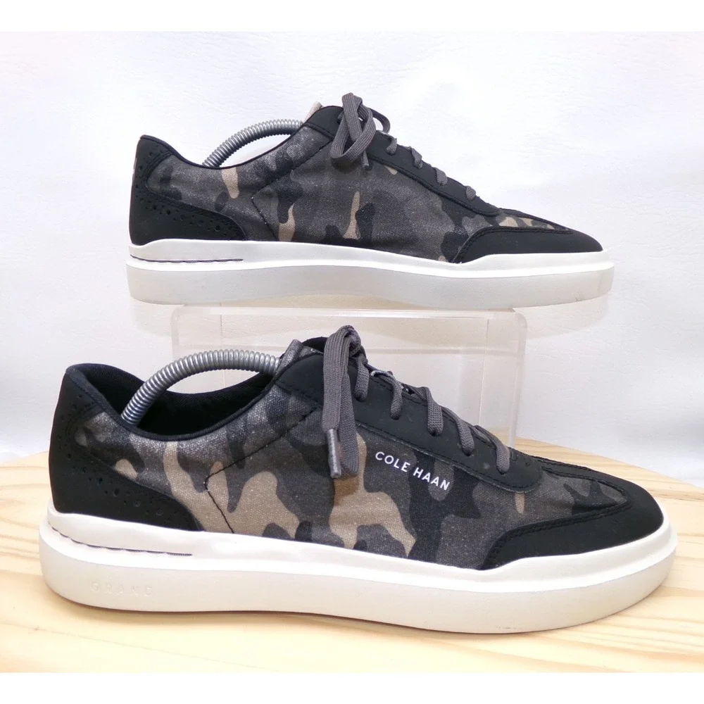 Cole Haan Grand Crosscourt Modern Sneakers C37171 Men Camo Black Sz 10 M Lace Up